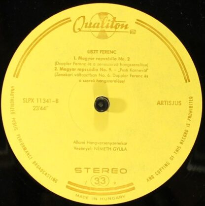 Qualiton SLPX 11341 - Franz Liszt, Hungarian State Orchestra, Gy - Image 4
