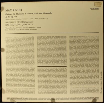 EMI Electrola 1 C 063-28 506 - Max Reger, Heinrich Geuser, Heutl - Image 2