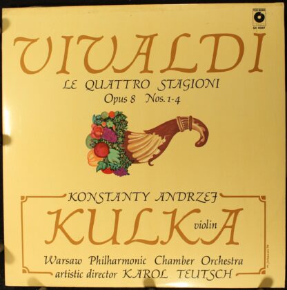 Polskie Nagrania Muza SX 0587 - Konstanty Andrzej Kulka, Warsaw