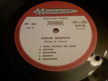 Musidisc 30 CV 901 - Carlos Montoya - Recital - Image 3