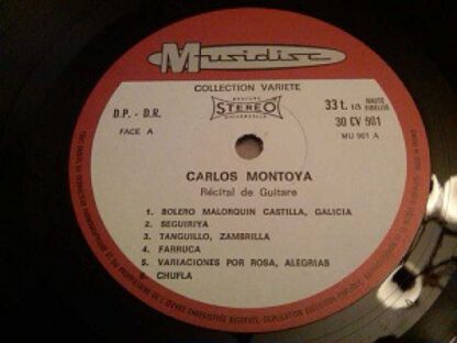 Musidisc 30 CV 901 - Carlos Montoya - Recital - Image 4