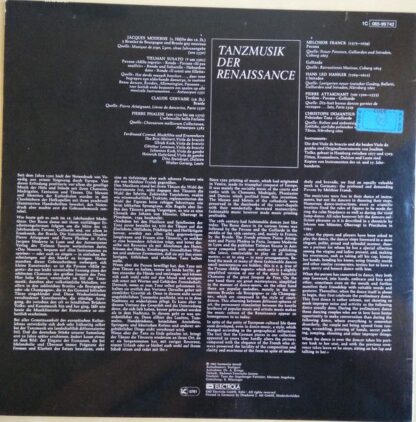 Deutsche Harmonia Mundi 1C 065-99 742 - Collegium Aureum - Tanzm - Image 2