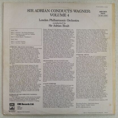 His Master's Voice ASD 3071 - Richard Wagner, London Philharmoni - Image 2
