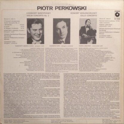 Polskie Nagrania Muza SX 2082 - Piotr Perkowski, Konstanty Andrz - Image 2