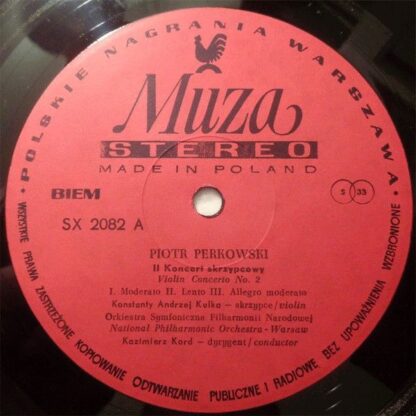Polskie Nagrania Muza SX 2082 - Piotr Perkowski, Konstanty Andrz - Image 3
