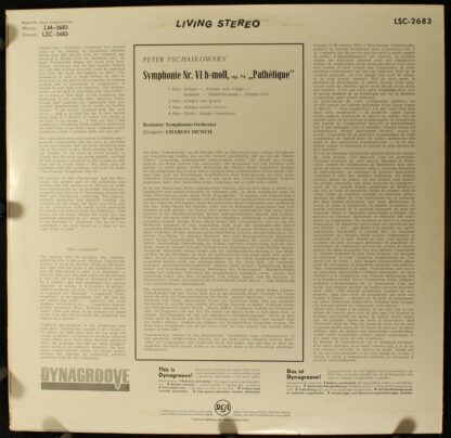 RCA Victor Red Seal LSC-2683 - Pyotr Ilyich Tchaikovsky, Boston - Image 2