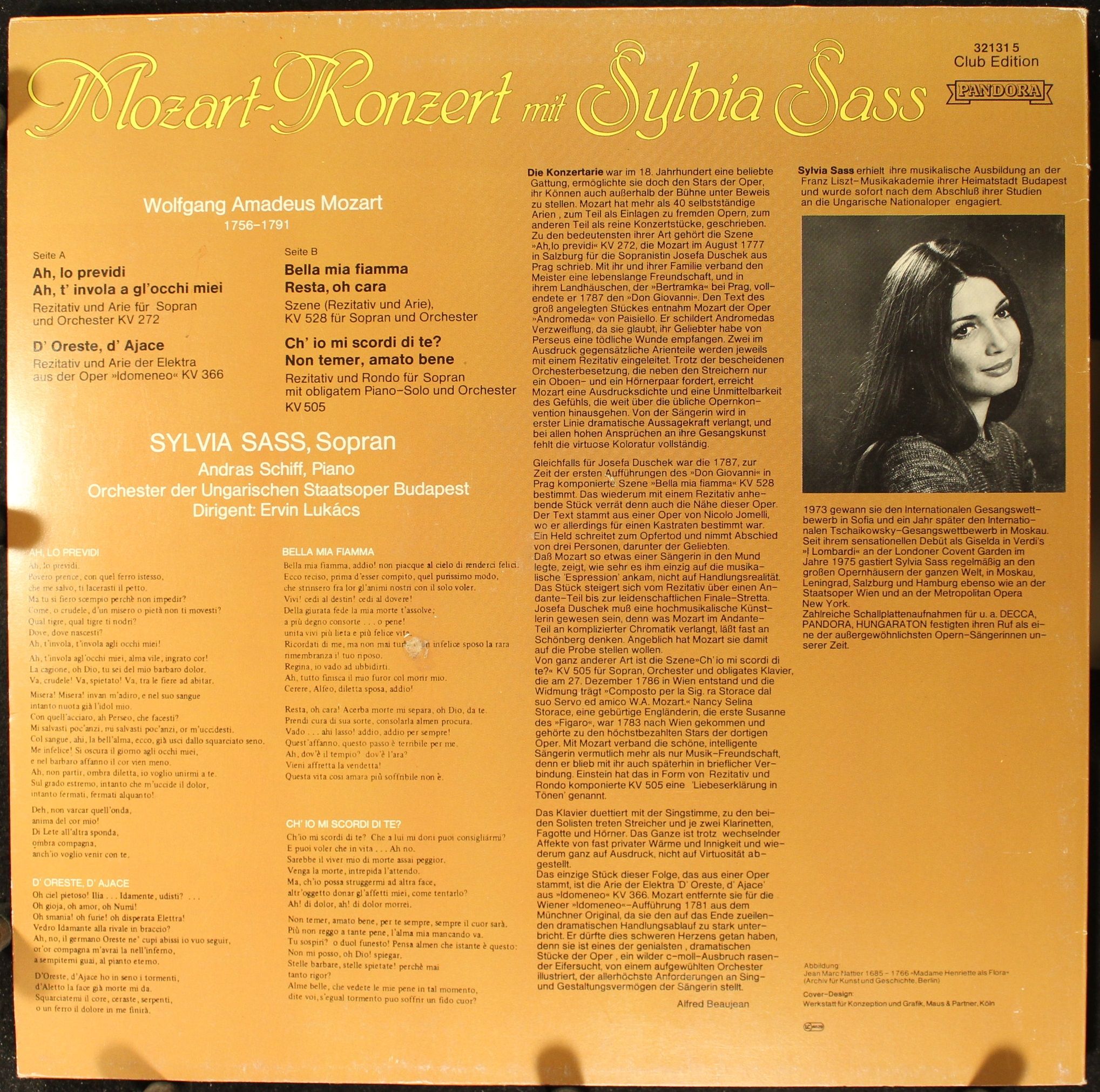 Pandora (2) 321315 - Sylvia Sass - Festliches Mozart-Konzert - Image 2