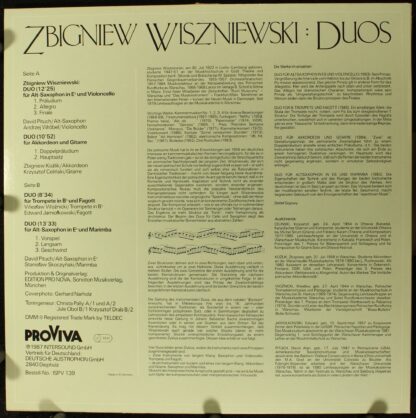 Pro Viva ISPV 139 - Zbigniew Wiszniewski, David Pituch, Andrzej - Image 2