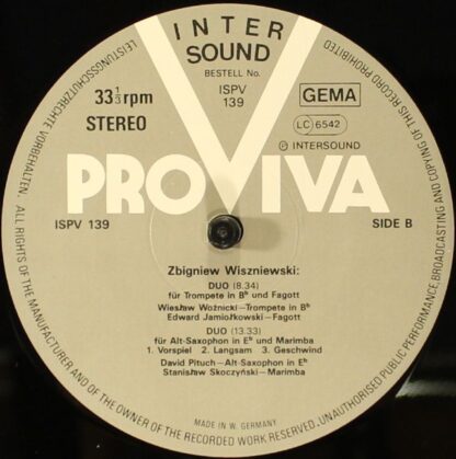 Pro Viva ISPV 139 - Zbigniew Wiszniewski, David Pituch, Andrzej - Image 4