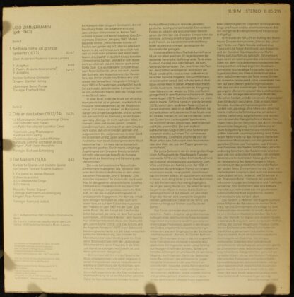 Nova 8 85 216 - Udo Zimmermann - Sinfonia Come Un Grande Lamento - Image 2