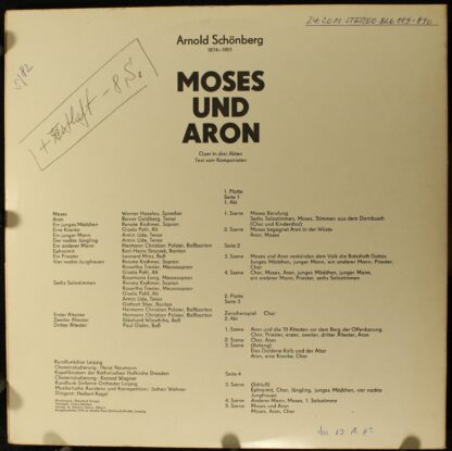 Eterna 8 26 889-890 - Arnold Schoenberg, Herbert Kegel - Moses U - Image 2