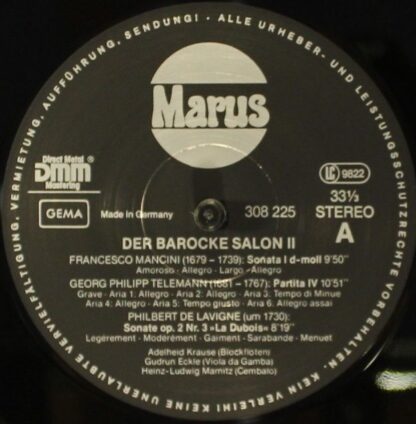 Marus (2) 308 225 D - Francesco Mancini, Georg Philipp Telemann, - Image 3