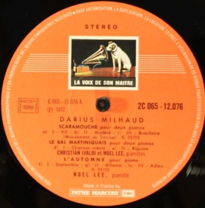 La Voix De Son Maître 2C 065-12076 - Darius Milhaud, Christian I - Image 4