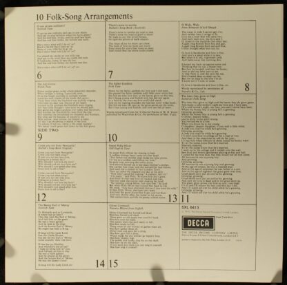 DECCA SXL 6413 - Benjamin Britten, Bernadette Greevy, Paul Hambu - Image 3