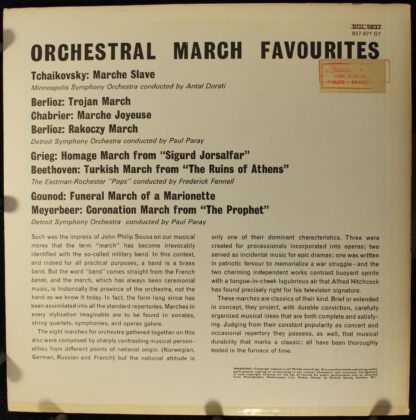 Philips SGL 5837 - Various - Orchestral March Favourites - Image 2