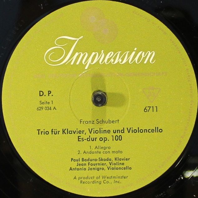 Impression 6711 - Franz Schubert - Trio Für Klavier, Violine Und - Image 3