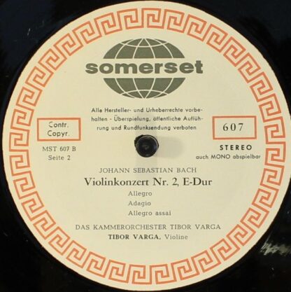Somerset 607 - Johann Sebastian Bach, Kammerorchester Tibor Varg - Image 4