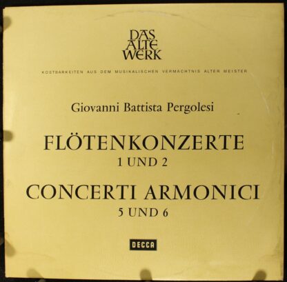 DECCA SAWD 9932-B - Giovanni Battista Pergolesi - Flötenkonzerte