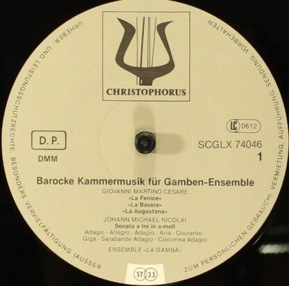 Christophorus SCGLX 74046 - Ekkehard Weber - Barocke Kammermusik - Image 5