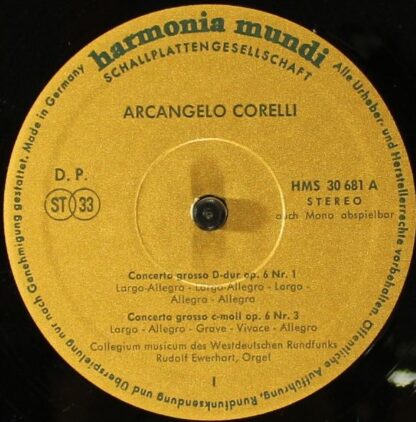 Harmonia Mundi HMS 30681 - Arcangelo Corelli - Concerti Und Sona - Image 3