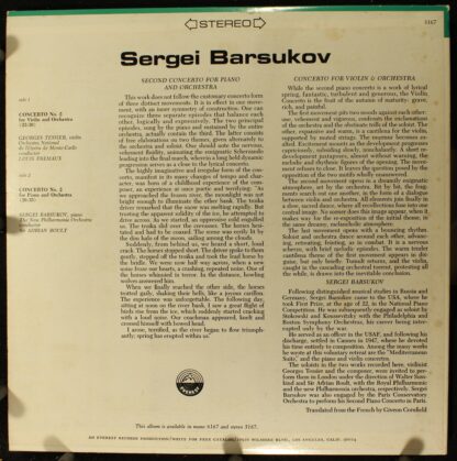 Everest SDBR 3167 - Sergei Barsukov, Sir Adrian Boult, New Philh - Image 2