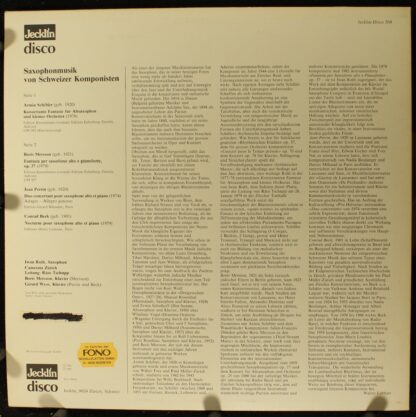 Jecklin-Disco Jecklin-Disco 568 - Armin Schibler, Boris Mersson, - Image 2