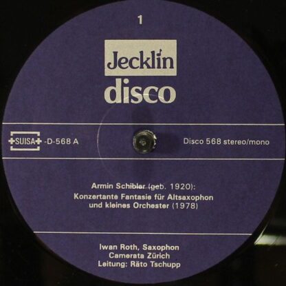 Jecklin-Disco Jecklin-Disco 568 - Armin Schibler, Boris Mersson, - Image 3