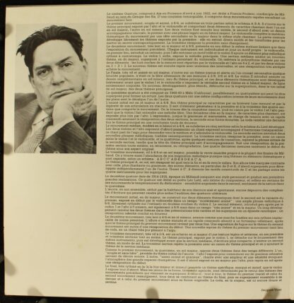 Cybelia CY 653 - Darius Milhaud, Quatuor Arcana - Integrale Des - Image 3