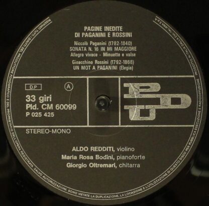PDU Pld. CM. 60099 - Niccolò Paganini, Gioacchino Rossini - Pagi - Image 4