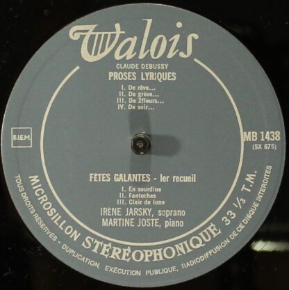 Valois MB 1438 - Irène Jarsky, Martine Joste - Claude Debussy - Image 5
