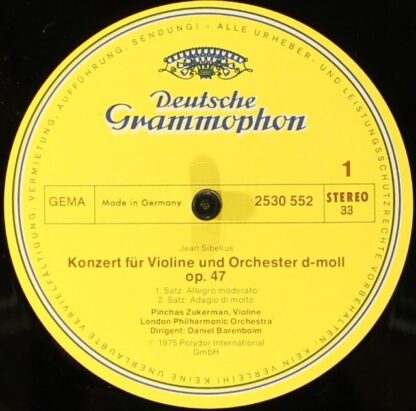 Deutsche Grammophon 2530 552 - Jean Sibelius, Ludwig van Beethov - Image 4