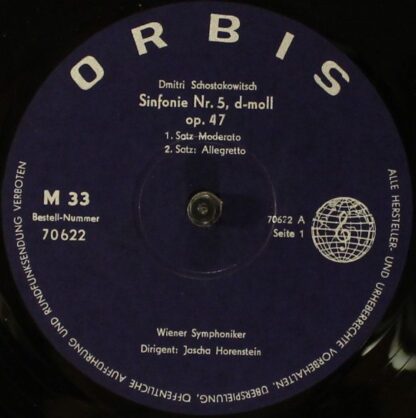 Orbis 70622 - Dmitri Shostakovich, Wiener Symphoniker, Jascha Ho - Image 3