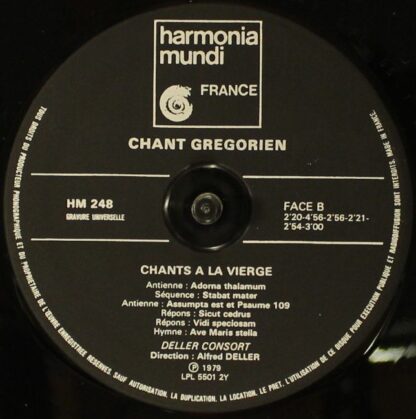 harmonia mundi France HM 248 - Deller Consort - Gregorianische G - Image 4