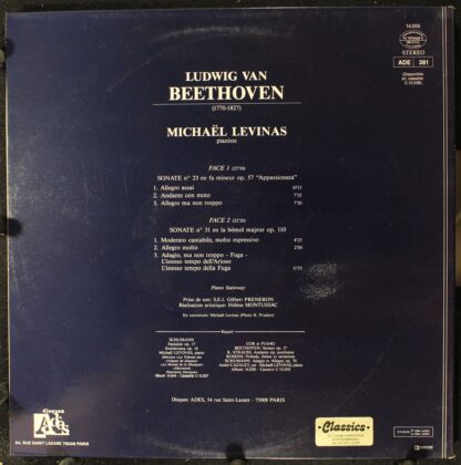 Adès 14.055 - Ludwig van Beethoven, Michaël Levinas - Sonates N° - Image 2