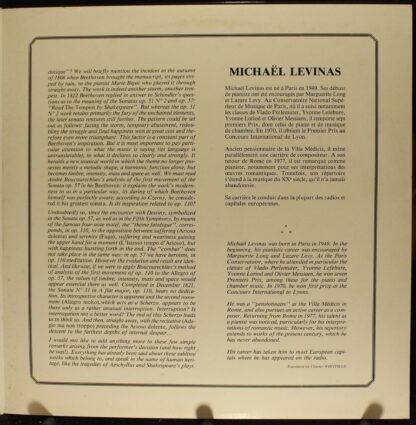 Adès 14.055 - Ludwig van Beethoven, Michaël Levinas - Sonates N° - Image 4