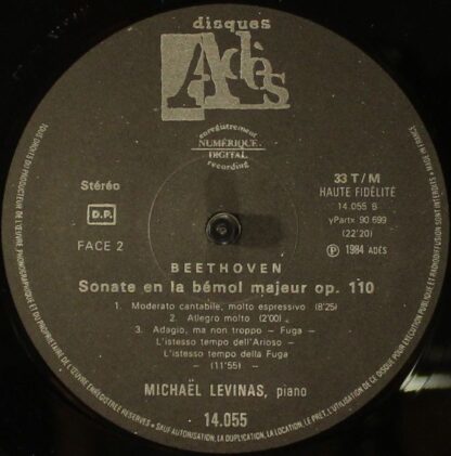 Adès 14.055 - Ludwig van Beethoven, Michaël Levinas - Sonates N° - Image 6