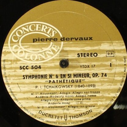 Ducretet Thomson SCC 504 - Pyotr Ilyich Tchaikovsky, Pierre Derv - Image 3