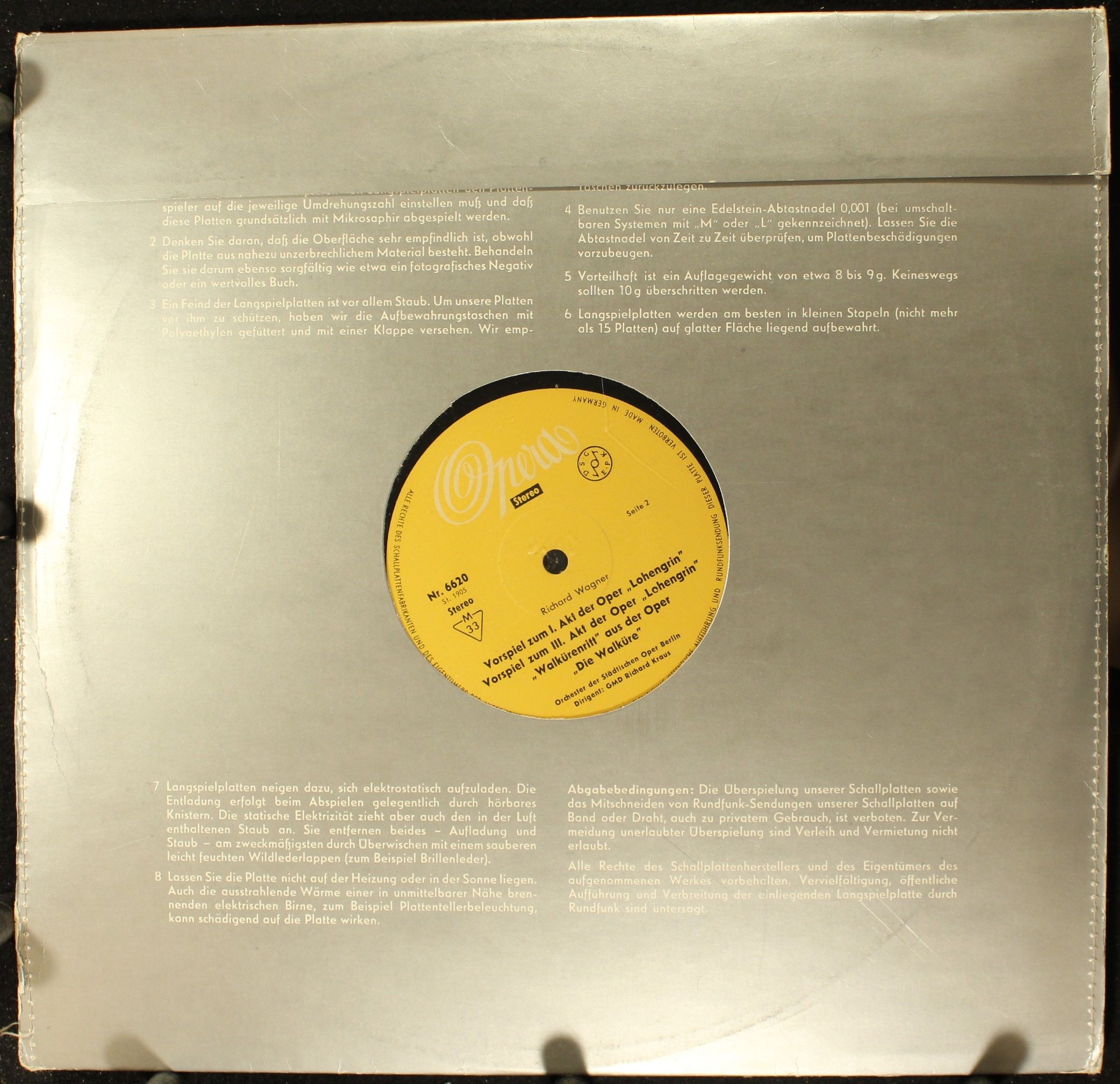 Opera Nr. 6620 - Richard Wagner, Orchester Der Städtischen Oper - Image 2