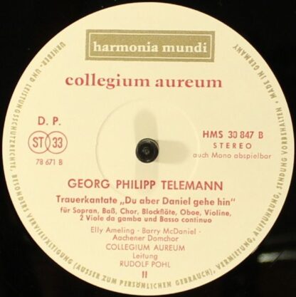 Harmonia Mundi HMS 30 847 - Johann Sebastian Bach, Georg Philipp - Image 6