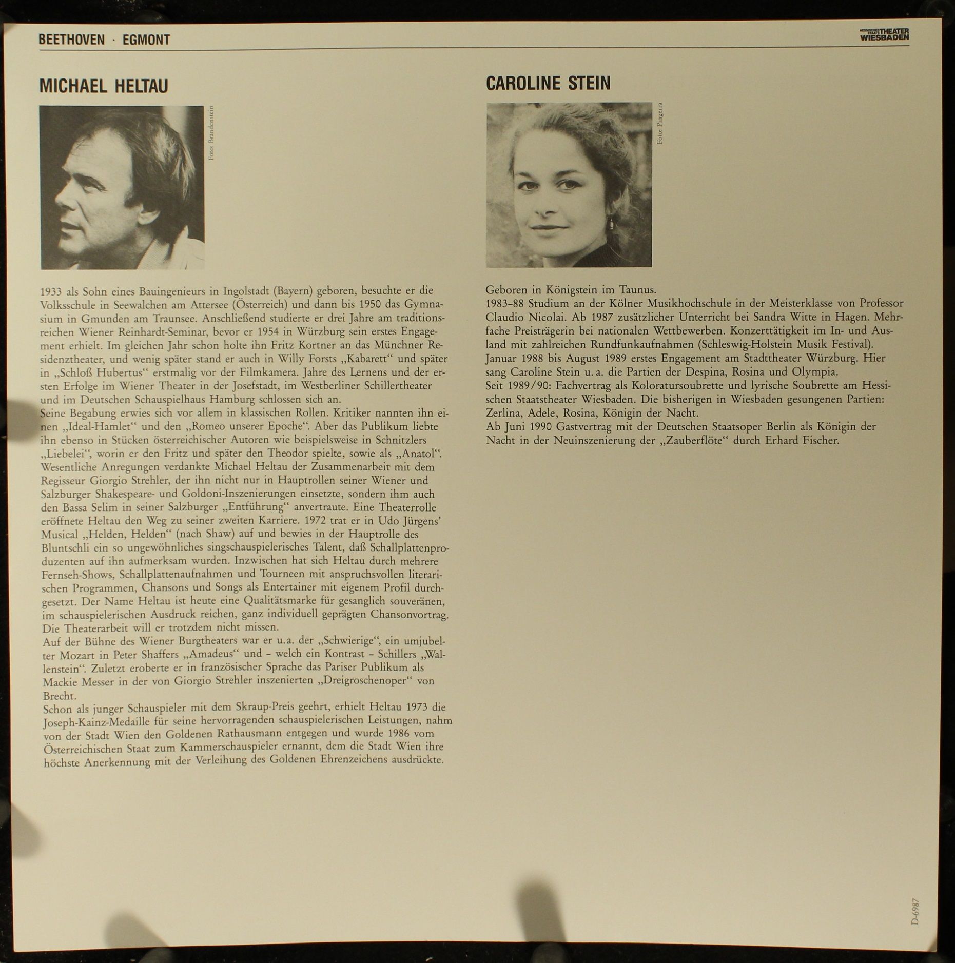 Theaterinitiative Wiesbaden D6987 - Ulf Schirmer, Caroline Stein - Image 3