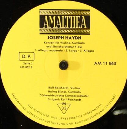 Amalthea (3) AM 11 860 - Joseph Haydn - Konzert Für Cembalo Und - Image 3