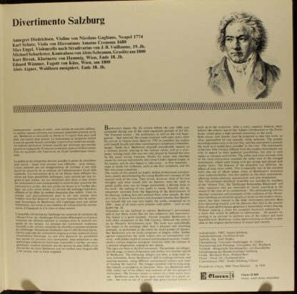 Claves D 809 - Ludwig van Beethoven, Divertimento Salzburg - Sep - Image 3