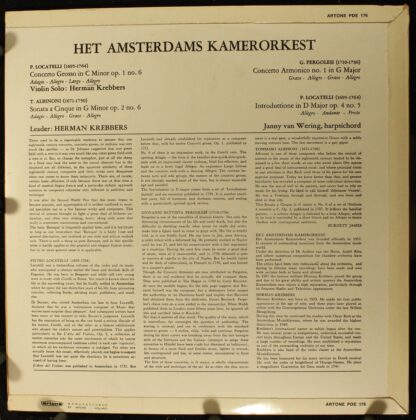 Artone PDE 176 - Amsterdams Kamerorkest - Concerto Grosso / Sona - Image 2