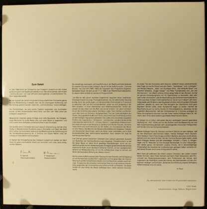 Concord Communications CON 70686 - Carl Orff, Heinz Roos - Carmi - Image 2