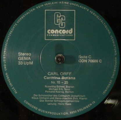 Concord Communications CON 70686 - Carl Orff, Heinz Roos - Carmi - Image 7