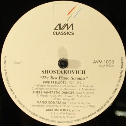 AVM Classics AVM1003 - Dmitri Shostakovich, Martin Jones (3) - T - Image 4