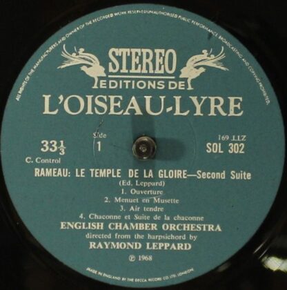 L'Oiseau-Lyre SOL 302 - Jean-Philippe Rameau, André Campra, Engl - Image 4