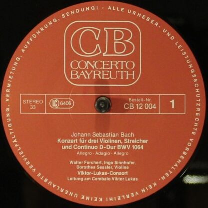 Concerto Bayreuth CB 12 004 - Johann Sebastian Bach, Viktor Luka - Image 3