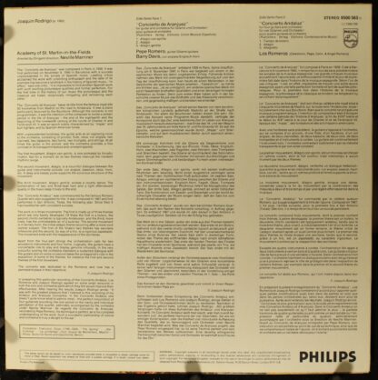 Philips 9500 563 - Joaquín Rodrigo,Pepe Romero,The Romeros,The A - Image 2