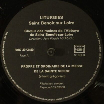 Disques RDG RdG 30/03/80 - Various - Liturgies - Saint-Benoît-Su - Image 5